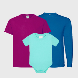 Catálogo completo de t-shirts infantis